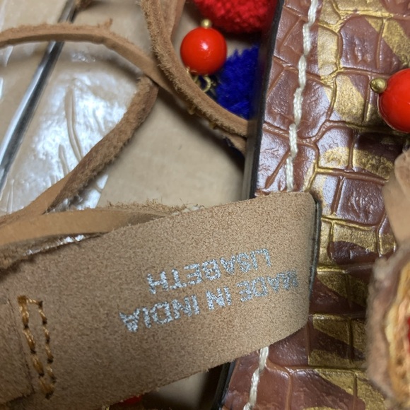 Sam Edelman Gretchen tassel lace up sandals - Picture 3 of 6